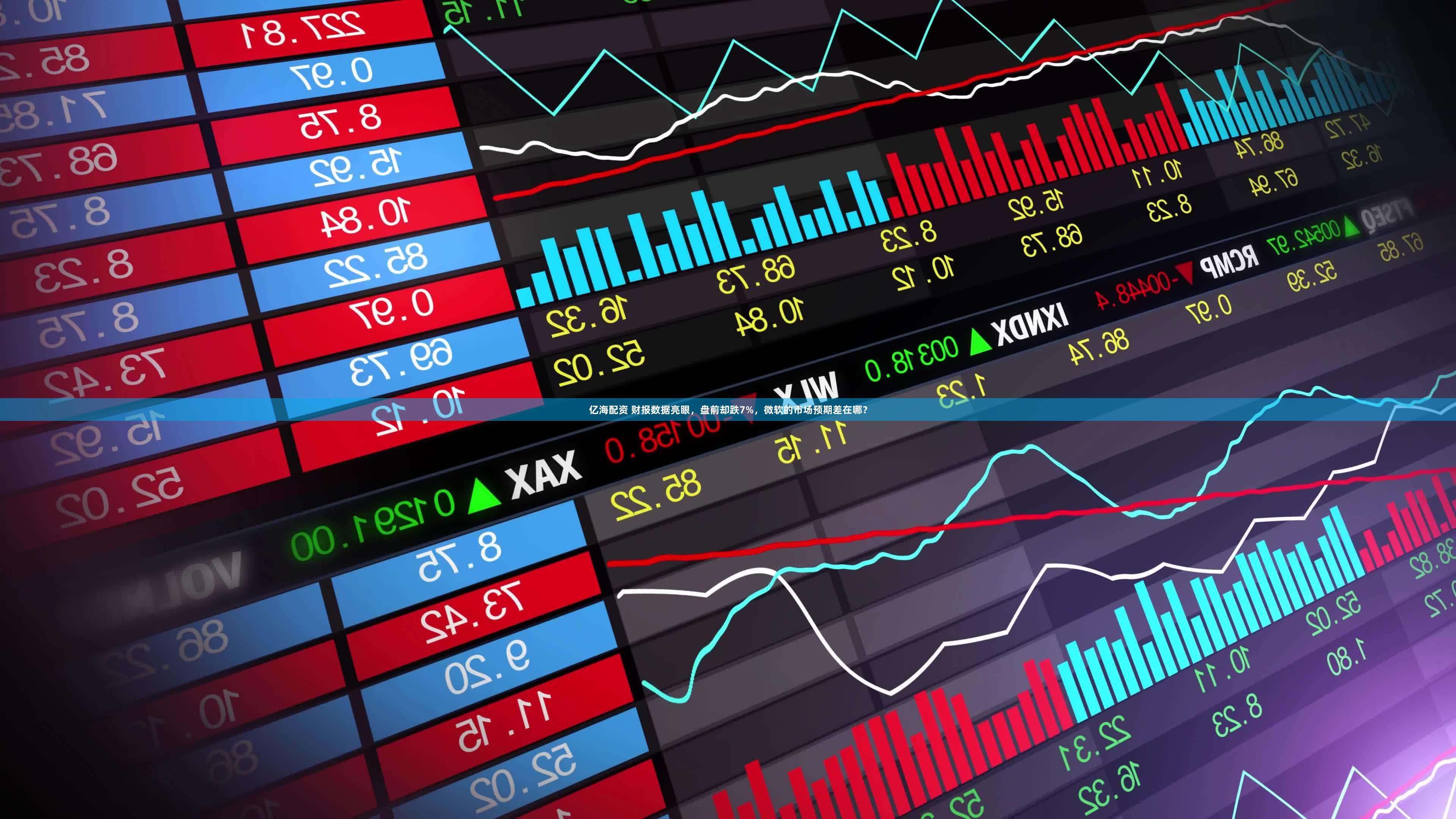 亿海配资 财报数据亮眼，盘前却跌7%，微软的市场预期差在哪？