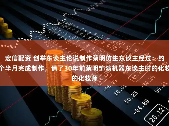 宏信配资 创举东谈主论说制作蔡明仿生东谈主经过：约一个半月完成制作，请了30年前蔡明饰演机器东谈主时的化妆师